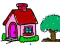 Juego Regreso a la escuela: Libro de colorear de casa  en línea