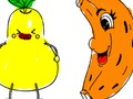Juego Regreso a la escuela: frutas para colorear  en línea
