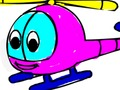 Juego Volver a la escuela para colorear helicóptero  en línea
