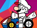 Juego Mario conduciendo el libro para colorear en línea
