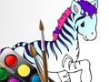 Juego Libro de colorear de animales divertidos  en línea