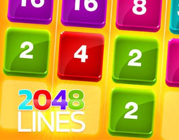 Juego 2048 líneas  en línea