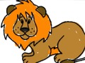 Juego Regreso a la escuela: libro para colorear león  en línea
