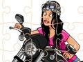 Juego Jigsaw de ciclistas locos en línea