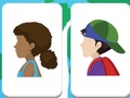 Juego Memoria de niños que viajan  en línea