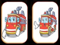 Juego Memoria de camiones de bomberos  en línea