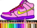 Juego Regreso a la escuela: colorear zapatos  en línea