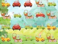 Juego Conejitos conduciendo coches Match 3  en línea