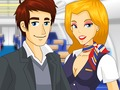Juego Azafata besos  en línea