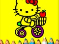 Juego De vuelta a la escuela: dulce gatito para colorear  en línea