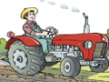 Juego Rompecabezas de tractor de dibujos animados en línea