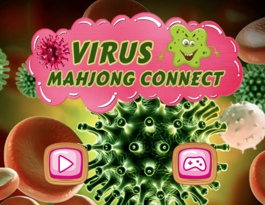 Juego Conexión de Mahjong de virus  en línea