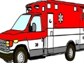 Juego Camiones de ambulancia para colorear  en línea
