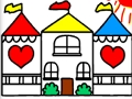 Juego Libro de colorear de regreso a la escuela DOLLHOUSE  en línea