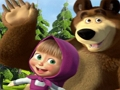 Juego Masha y el oso descubren la diferencia  en línea