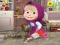 Juego Masha y el oso juego de limpieza  en línea