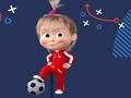 Juego Masha y el oso de fútbol  en línea