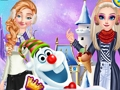 Juego Princesas y el estilo invernal de Olaf  en línea