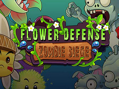 Juego Asedio de zombie de defensa de flores en línea