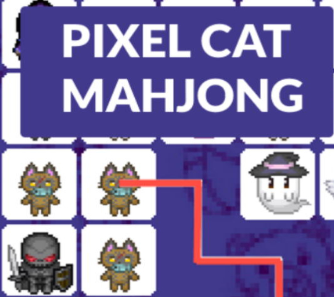 Juego Pixel gato mahjong  en línea