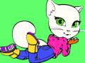 Juego Libro para colorear de Talking Angela  en línea