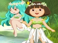 Juego Dora con mago en el bosque  en línea