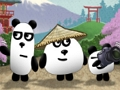 Juego 3 pandas en Japón HTML5  en línea