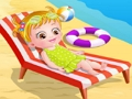 Juego Baby Hazel en la playa  en línea