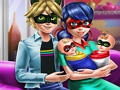 Juego Día de la familia de la niña punteada  en línea