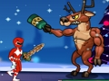 Juego Carrera navideña de los Power Rangers  en línea