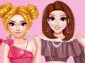 Juego Vestir Top corto con volantes de moda  en línea