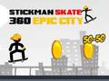 Juego Stickman Skate 360 Ciudad épica  en línea