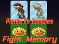 Juego Plantas vs zombies luchan en la memoria en línea