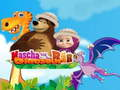 Juego Masha y el dinosaurio oso  en línea