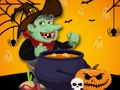 Juego Bruja Word Halloween Puzzle Game  en línea