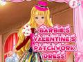 Juego Vestido Patchwork de San Valentín de Barbie  en línea
