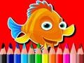 Juego Regreso a la escuela: libro para colorear de peces  en línea