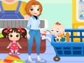 Juego Linda familia de compras  en línea