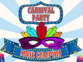 Juego Máscara de fiesta de carnaval para colorear  en línea