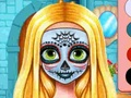 Juego Pintura facial de Halloween de la hermana  en línea