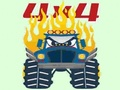 Juego Monster Trucks Para Colorear  en línea