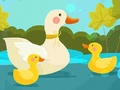 Juego Rompecabezas de mamá pato y patitos  en línea