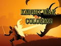 Juego Caballero de guerra para colorear  en línea
