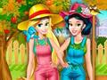 Juego Princesas trabajando en el jardín  en línea