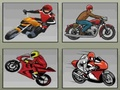 Juego Memoria de motocicletas de carreras  en línea