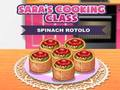 Juego Cocina con Sara Rotolo de espinacas  en línea