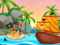 Juego Pirata viaje para colorear  en línea