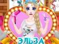 Juego Elsa Boda Peluquería para Princesas  en línea