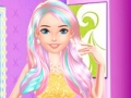 Juego Diseño de peinado de arco iris de moda  en línea