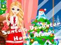 Juego La hija de Papá Noel sola en casa  en línea
